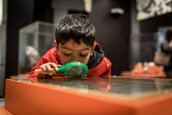 Child at science museum