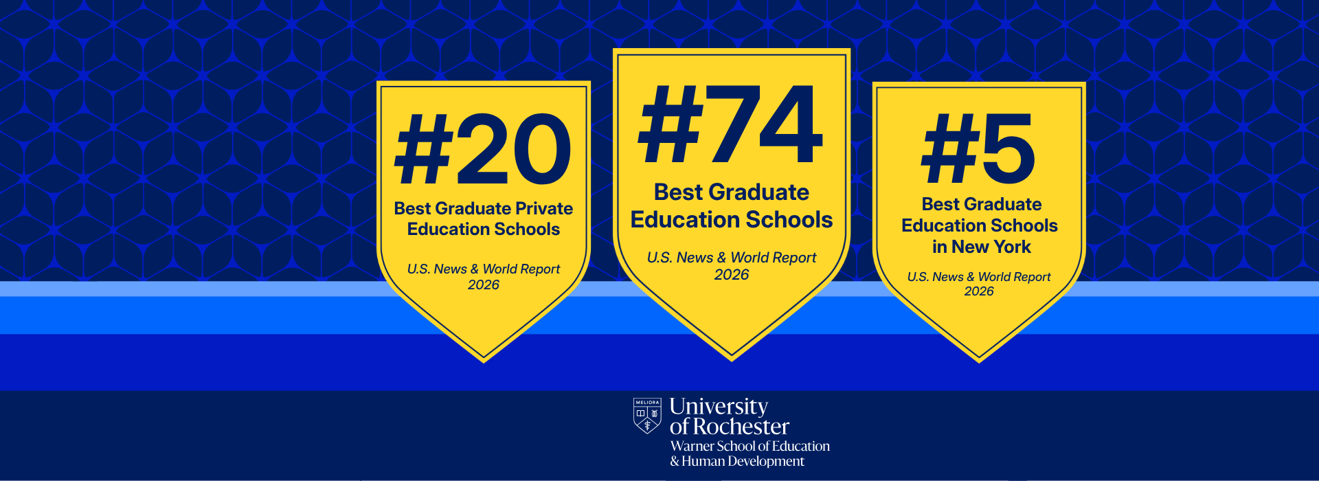 2026 Warner School rankings provided by U.S. News & World Report.