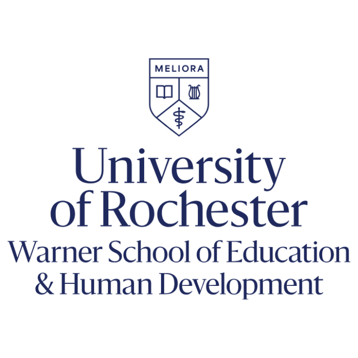 University of Rochester Warner School of Education & Human Development logo with Meliora crest